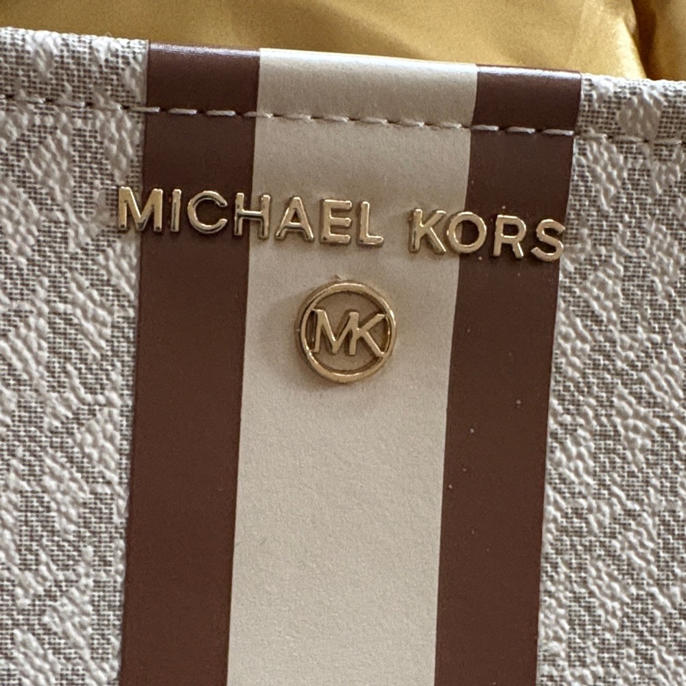 Michael Kors Gray and Brown Belt Bag